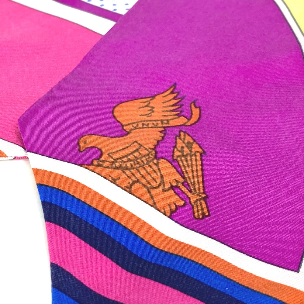 Hermes Scarf Silk Pink Twill Up Women