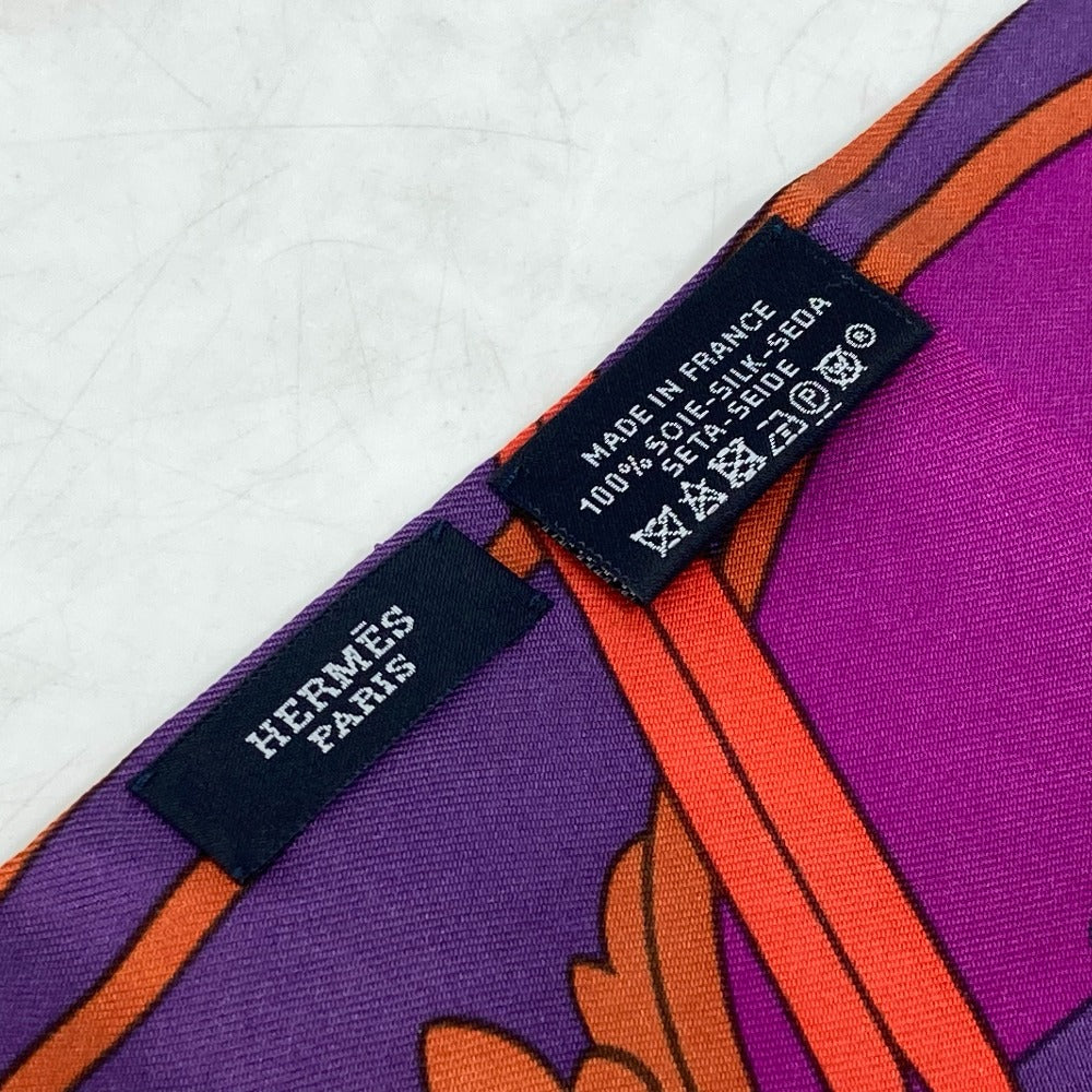 Hermes Scarf Silk Pink Twill Up Women