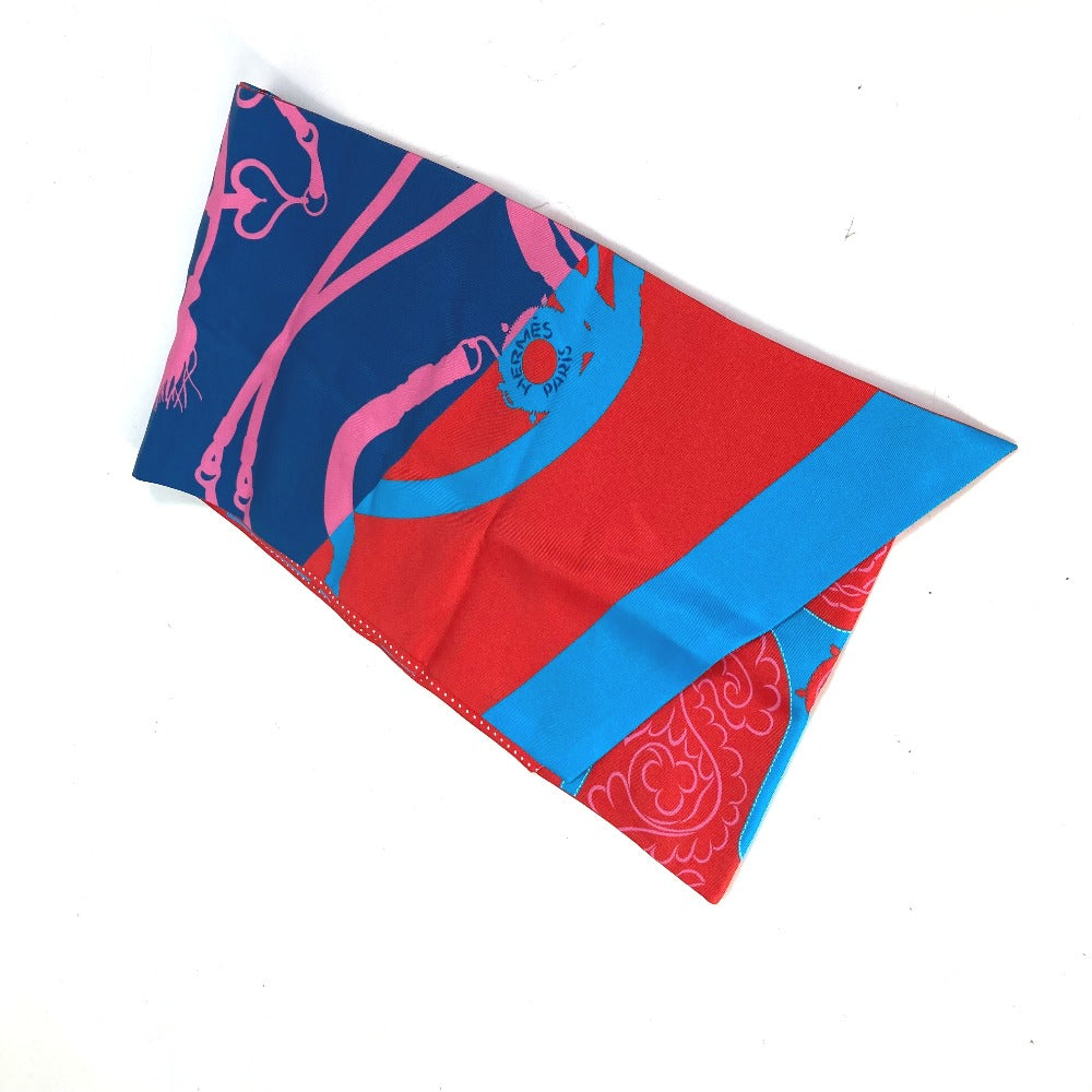 Hermes Scarf Silk Pink Polka Dot Maxi Twilly Twilly Women