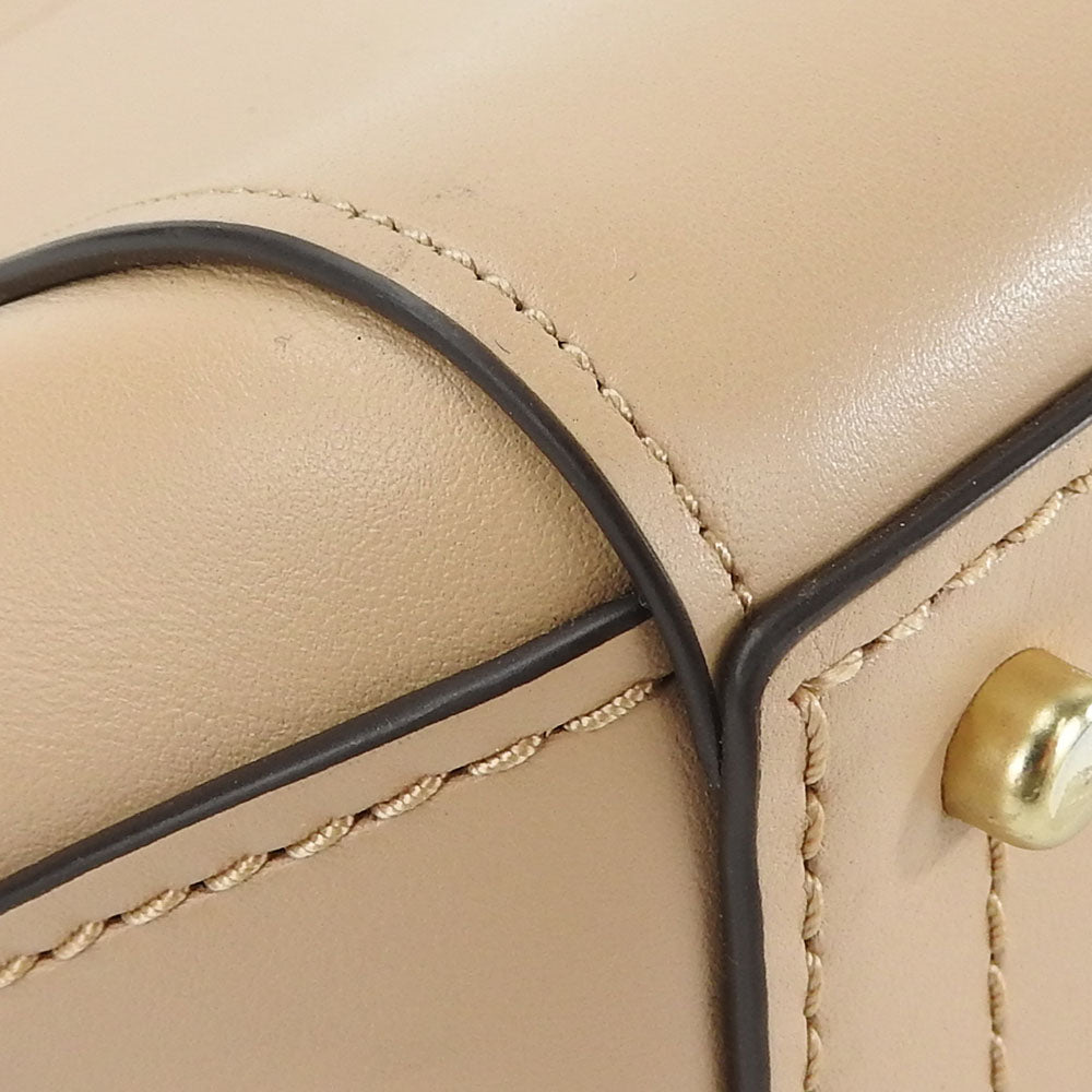 Coach Handbag 31918 Leather Beige Women