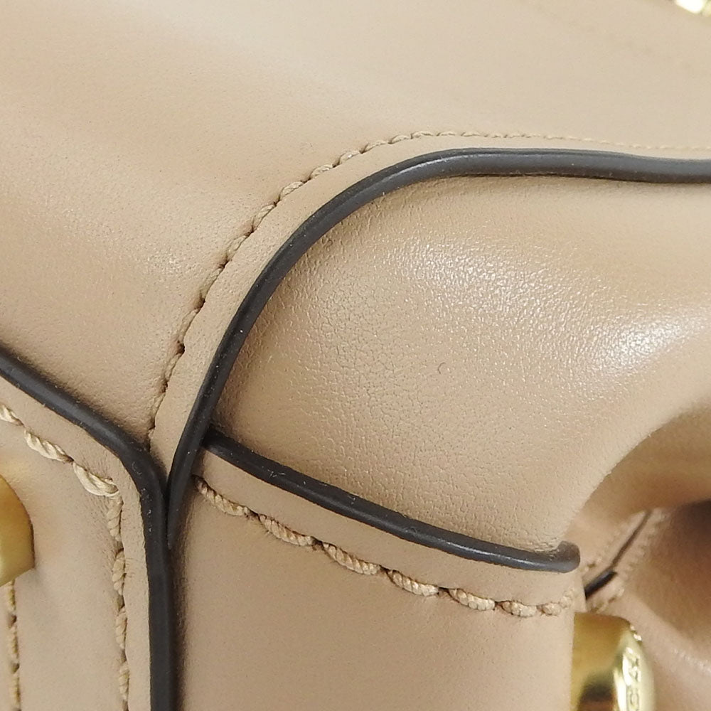 Coach Handbag 31918 Leather Beige Women