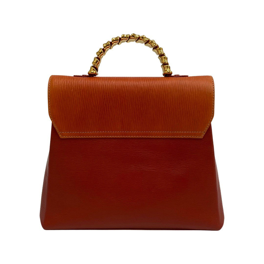Loewe Shoulder Bag Leather Orange Women