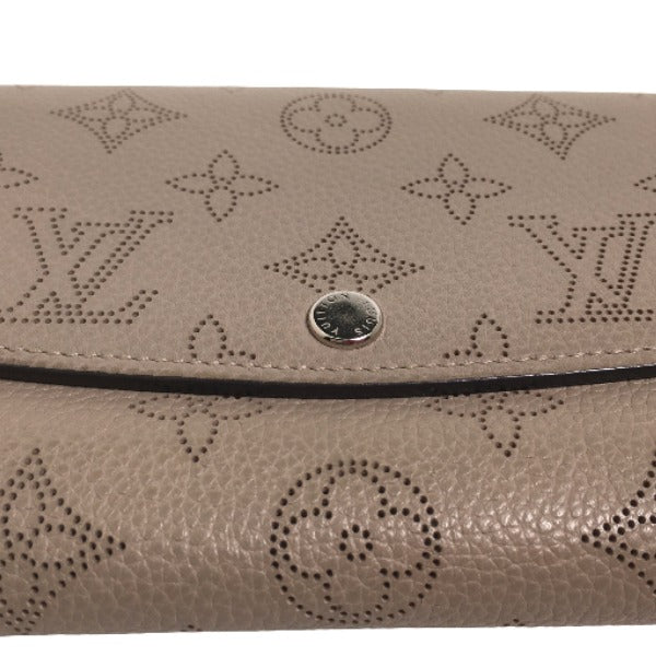 Louis Vuitton Long Wallet Purse M60144 Monogram Mahina Beige Long Wallet Purse Monogram