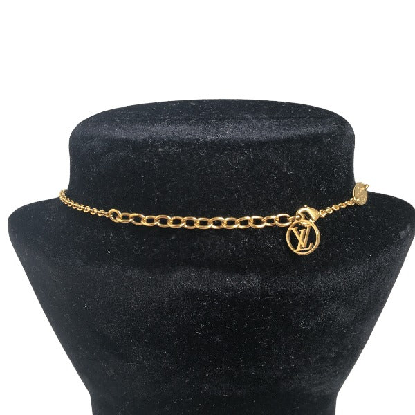 Louis Vuitton Necklace M61083 Gold Plated Gold Necklace Essential V Women