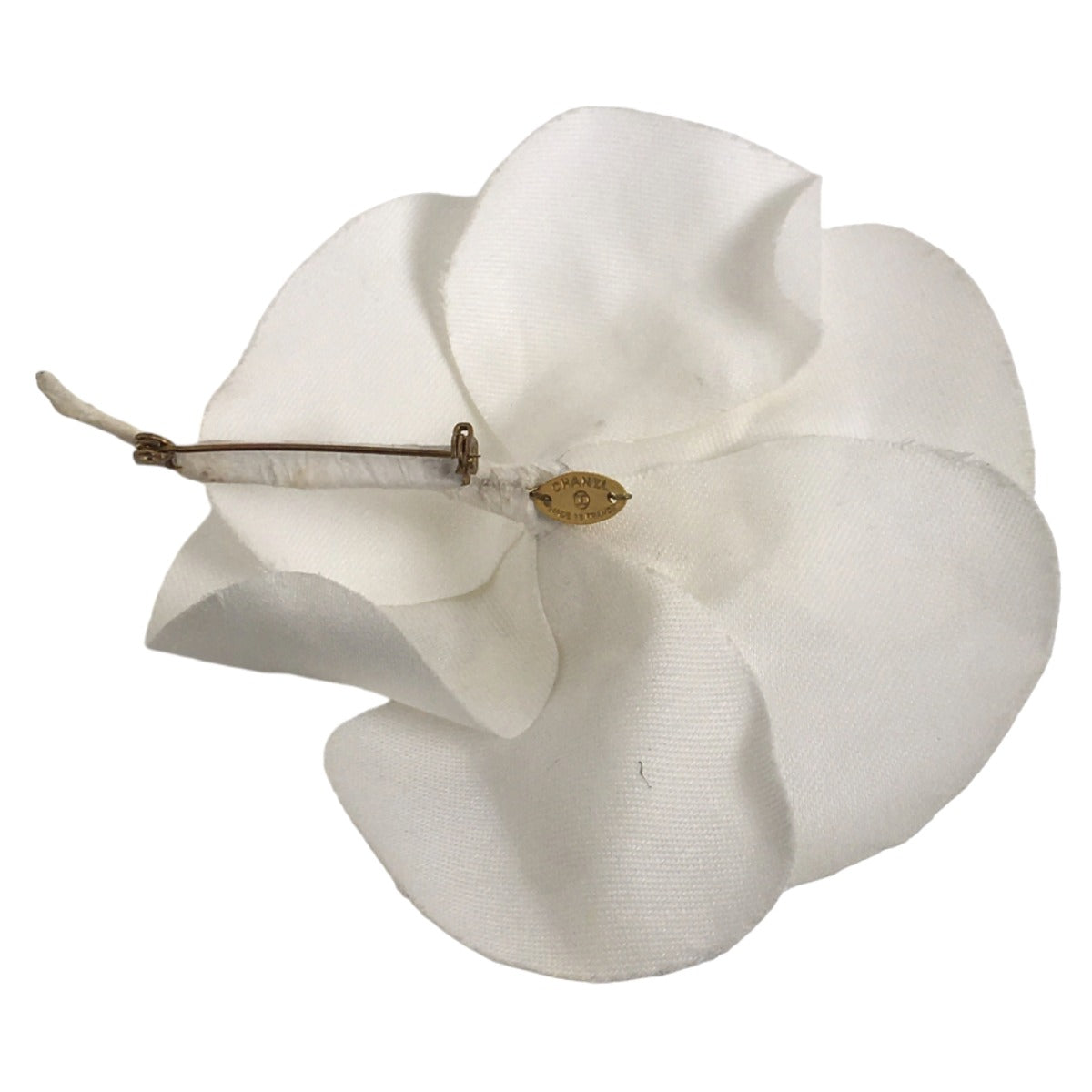 Chanel Brooch Plastic White Camelia With Box Corsage Women