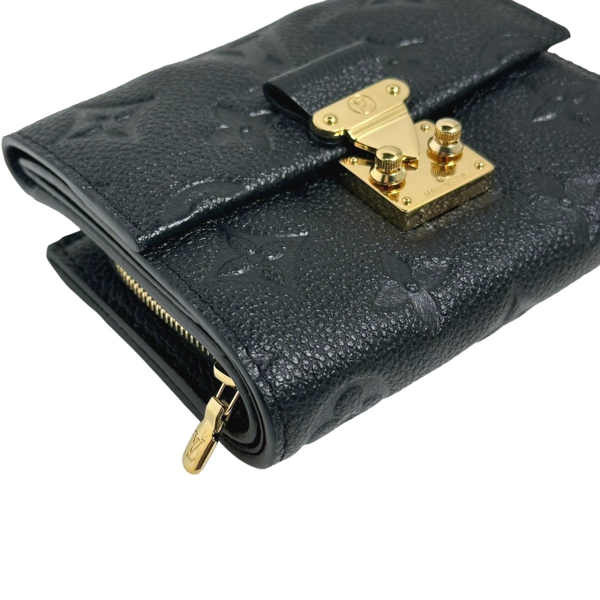 Louis Vuitton Tri-Fold Wallet M80880 Monogram Ann Platt Black Tri-Fold Wallet Ann Platt