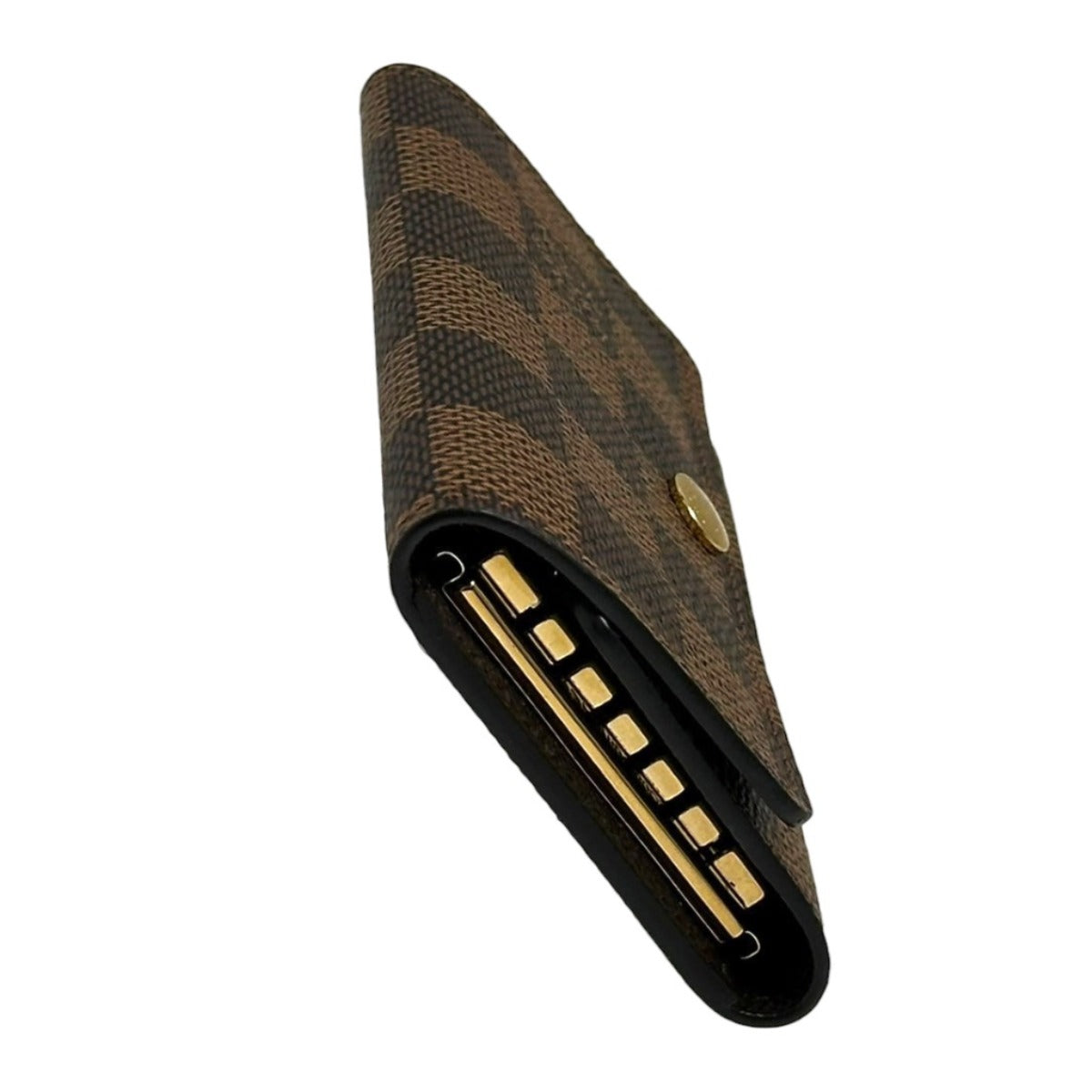Louis Vuitton Key Case Key Holder N62630 Damier Canvas Brown Key Case Key Holder For 6 Pieces