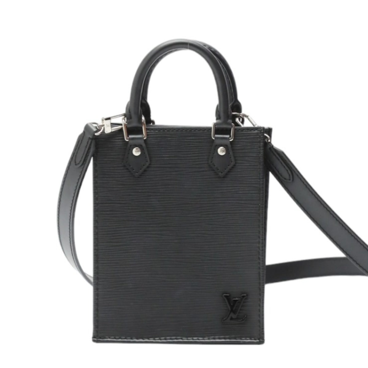 Louis Vuitton Shoulder Bag M69441 Epi Leather Black Shoulder Bag Epi Petit Sac Plat Unisex(Unisex)