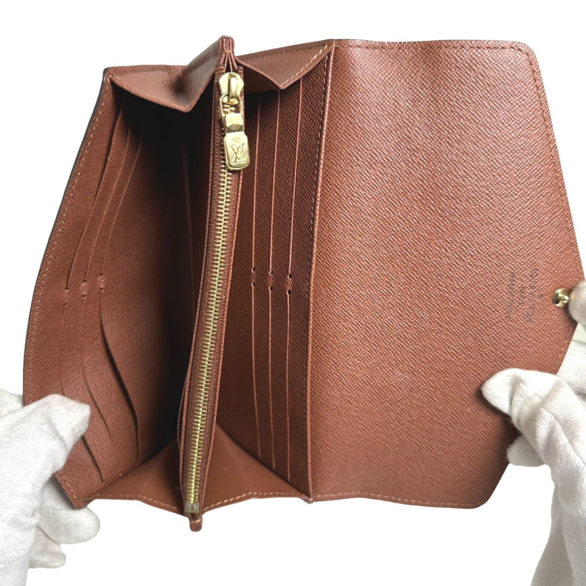 Louis Vuitton Long Wallet Purse M60531 Monogram Canvas Brown Wallet Monogram Portefeuille Sara