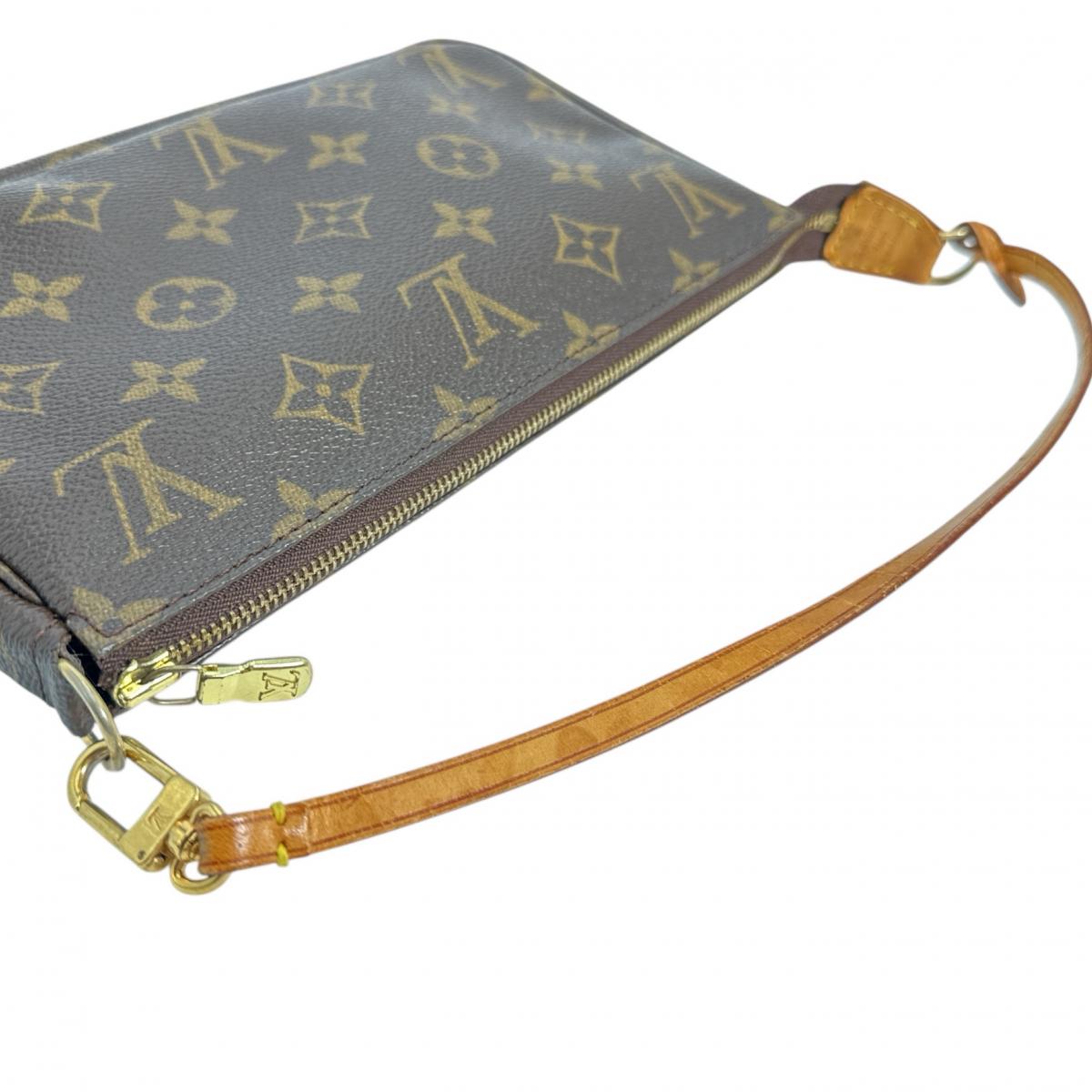 Louis Vuitton Pouch M51980 Monogram Canvas Brown Accessory Pouch Monogram Pochette Accessoires Women