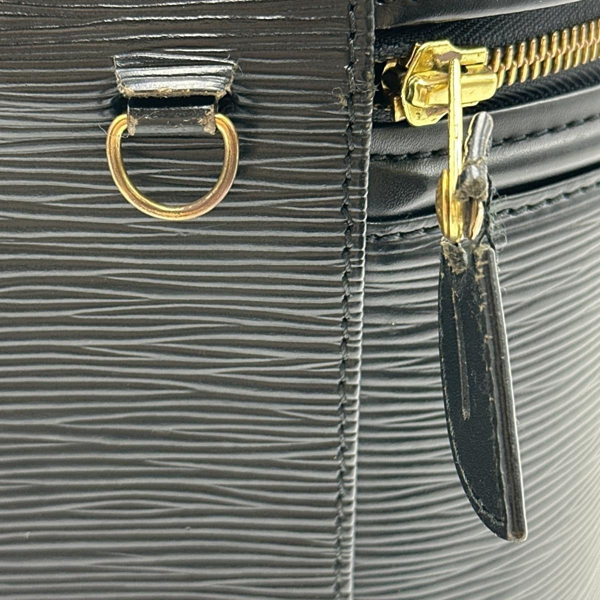 Louis Vuitton Handbag M48032 Epi Leather Black Handbag Epi Cannes Women