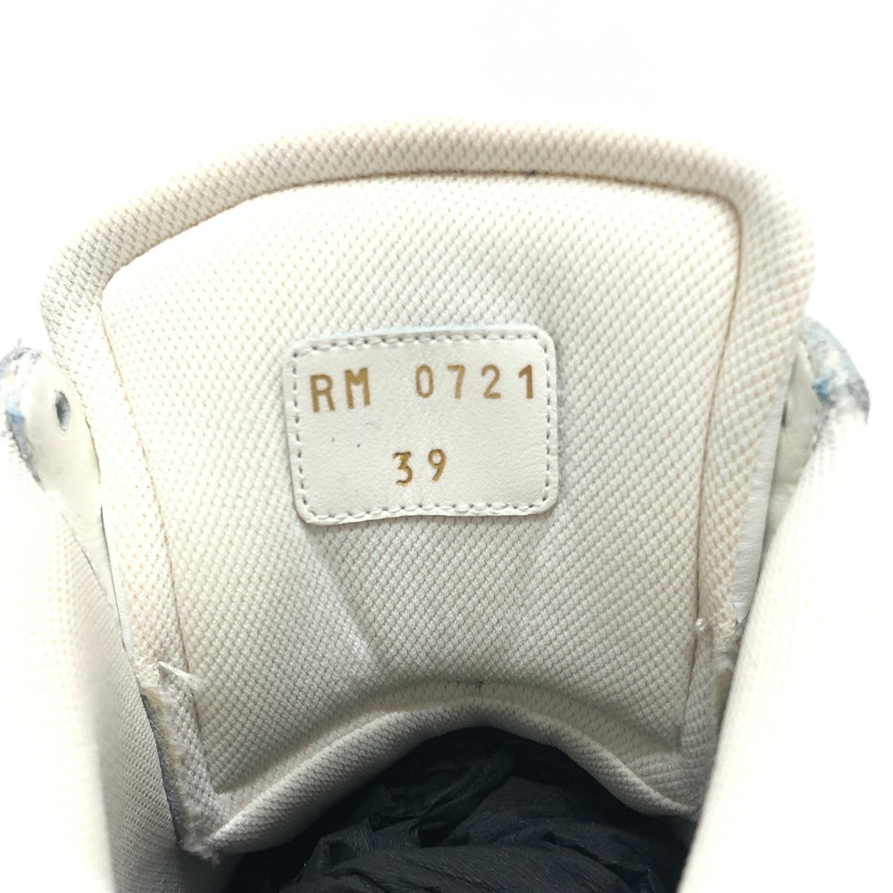 Celine Sneakers Leather White Velcro Strap 39