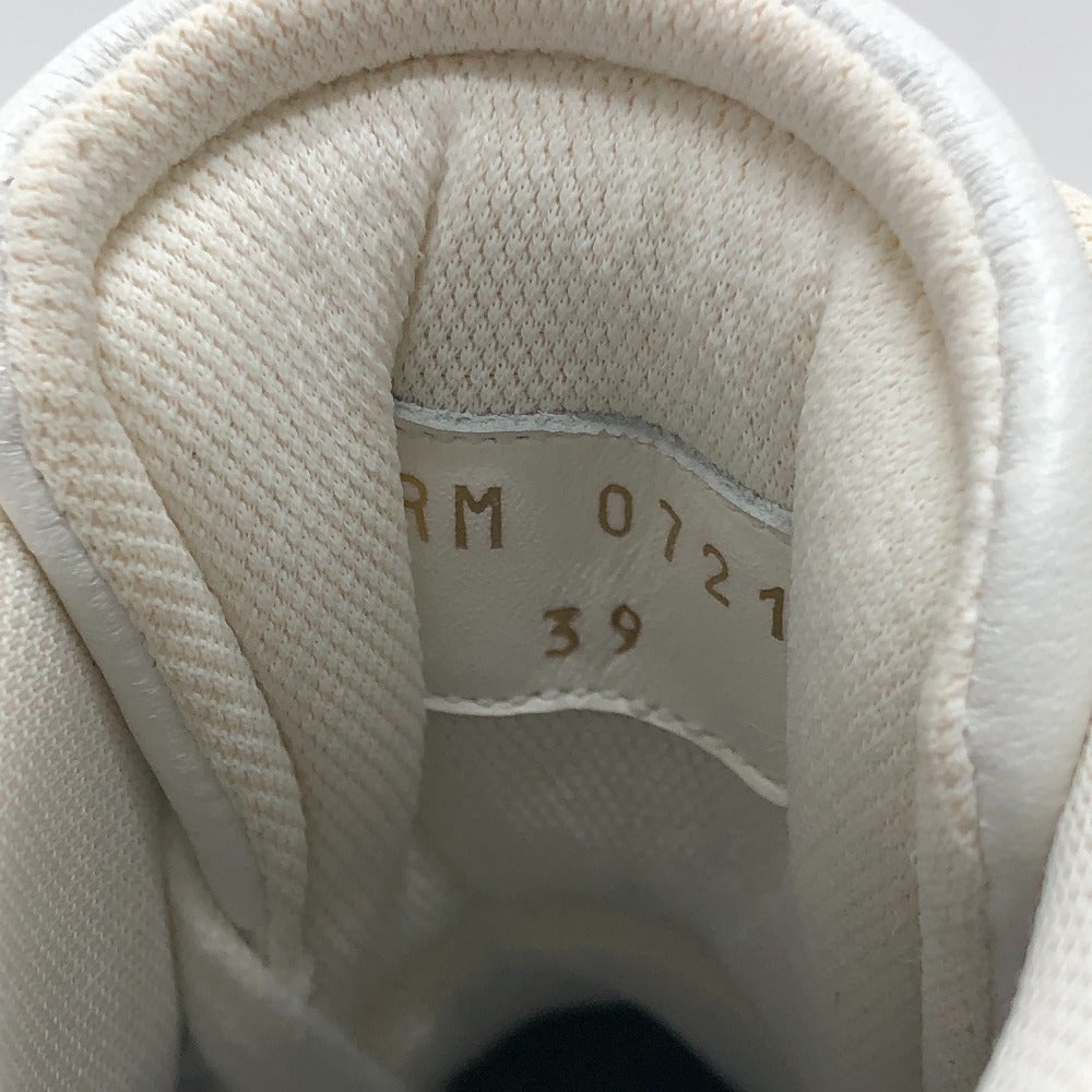 Celine Sneakers Leather White Velcro Strap 39