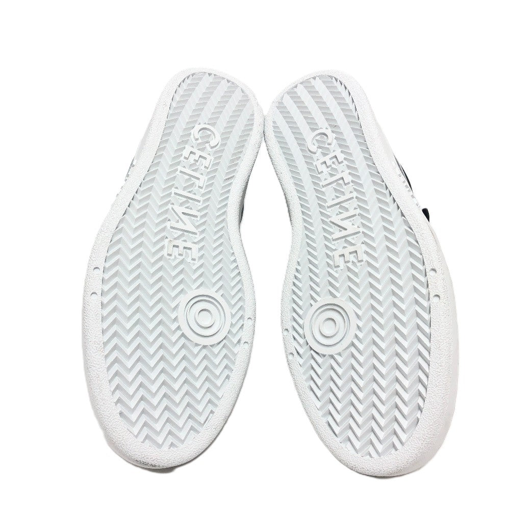 Celine Sneakers Leather White Velcro Strap 39