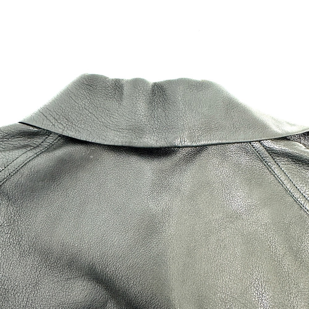 Celine Riders Jacket Leather, Cotton Black Women 34