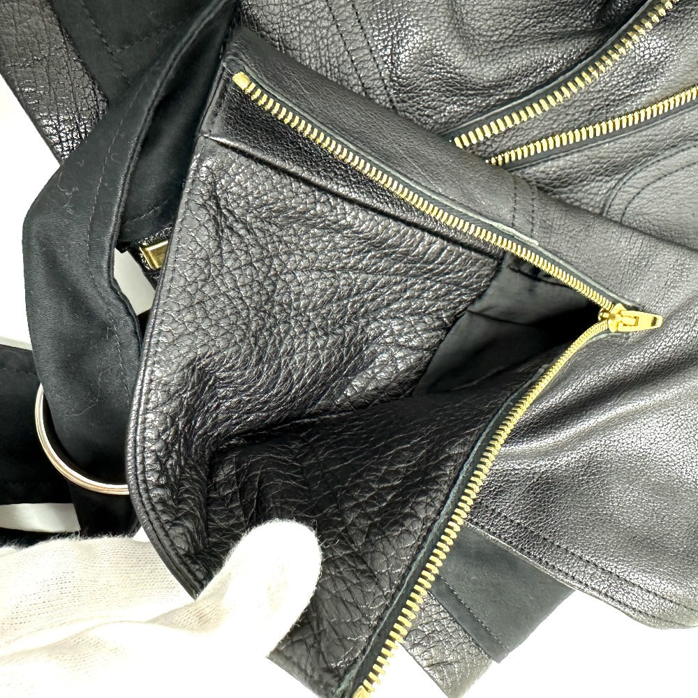 Celine Riders Jacket Leather, Cotton Black Women 34