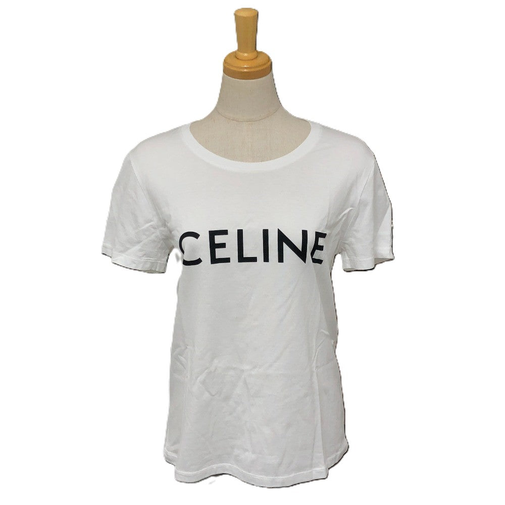 Celine Short Sleeve T-Shirt 653N 2Awb6 Cotton White Logo M