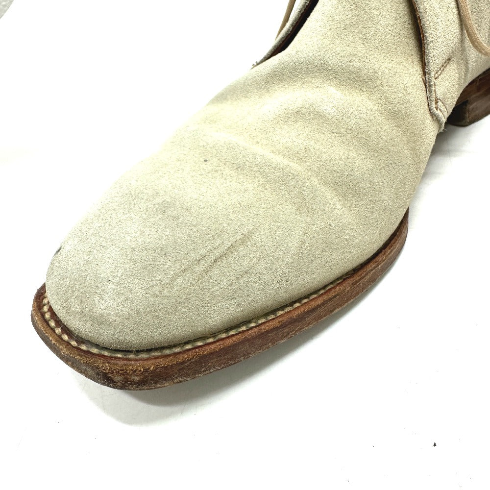 Crockett&Jones Boots Suede / Leather Gray Mens 7E