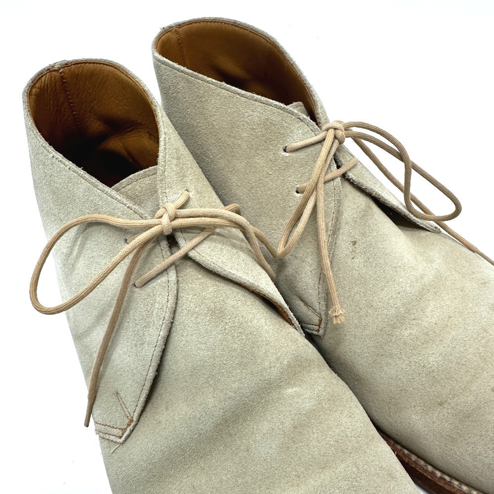 Crockett&Jones Boots Suede / Leather Gray Mens 7E