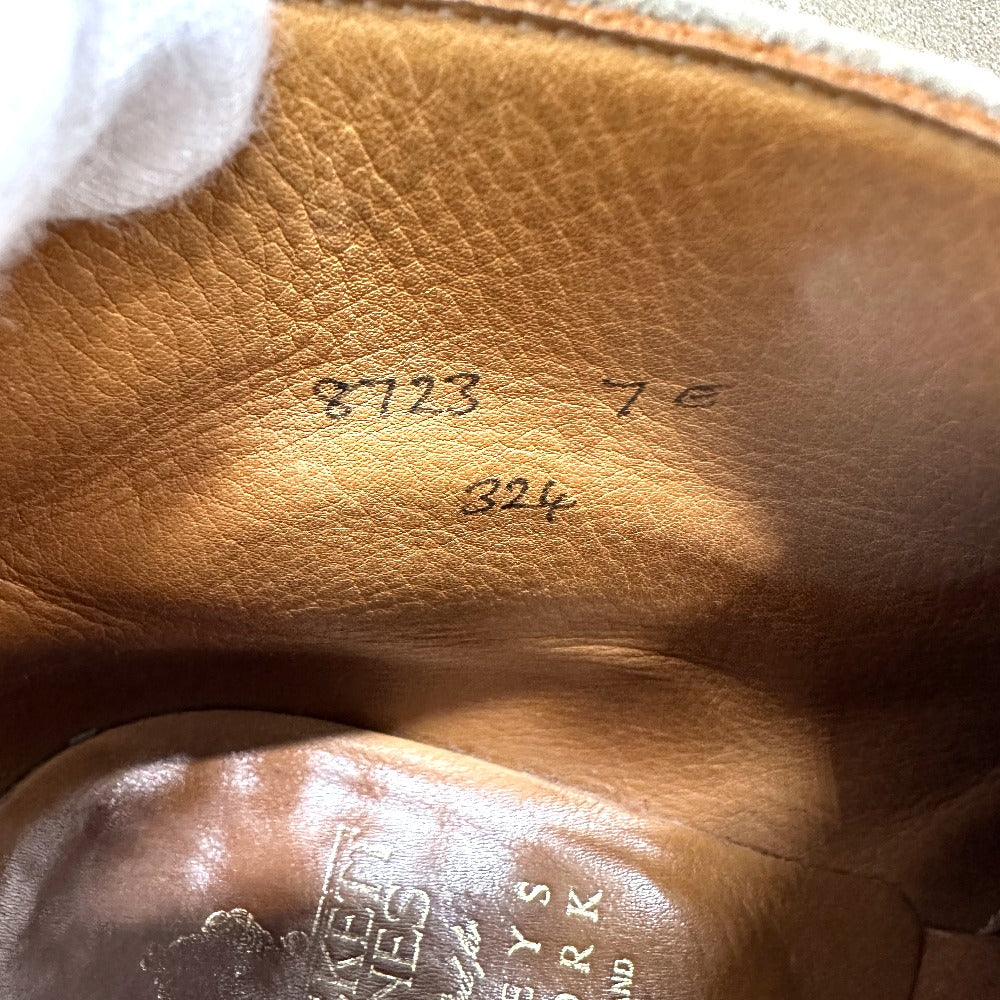 Crockett&Jones Boots Suede / Leather Gray Mens 7E