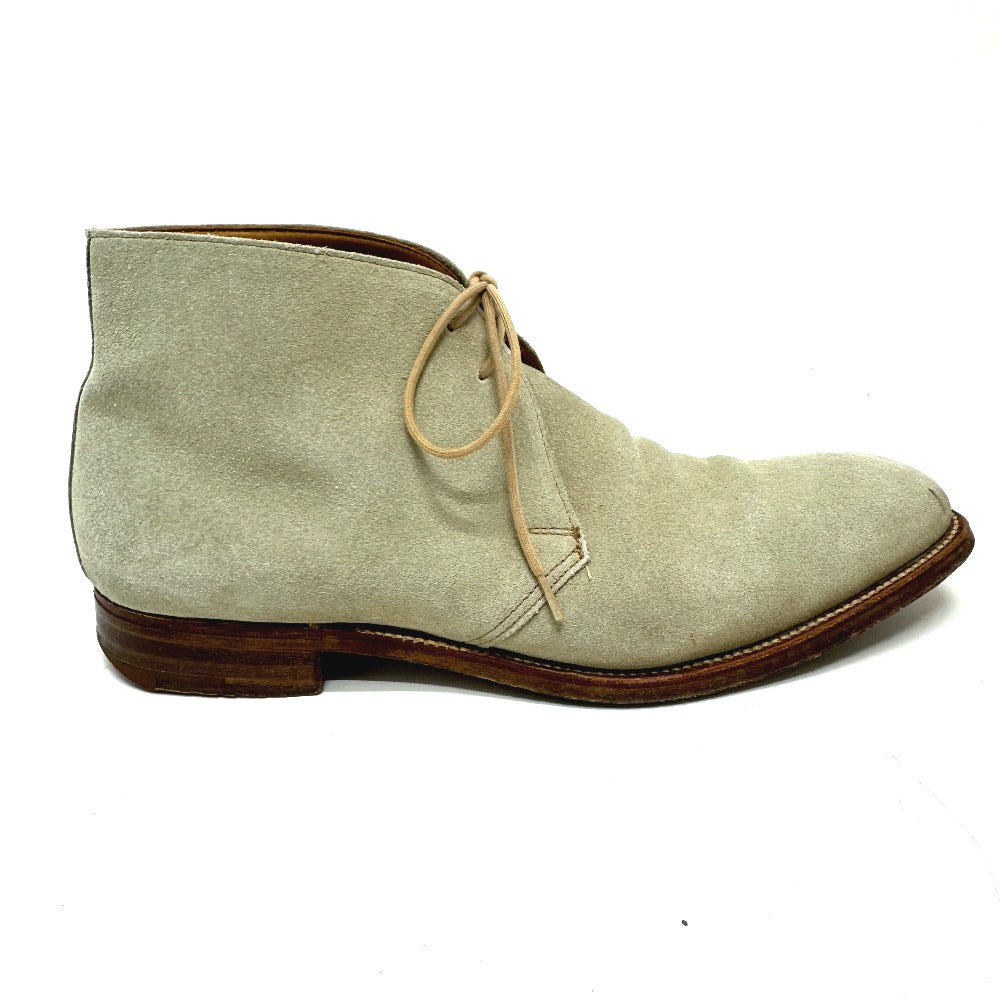 Crockett&Jones Boots Suede / Leather Gray Mens 7E