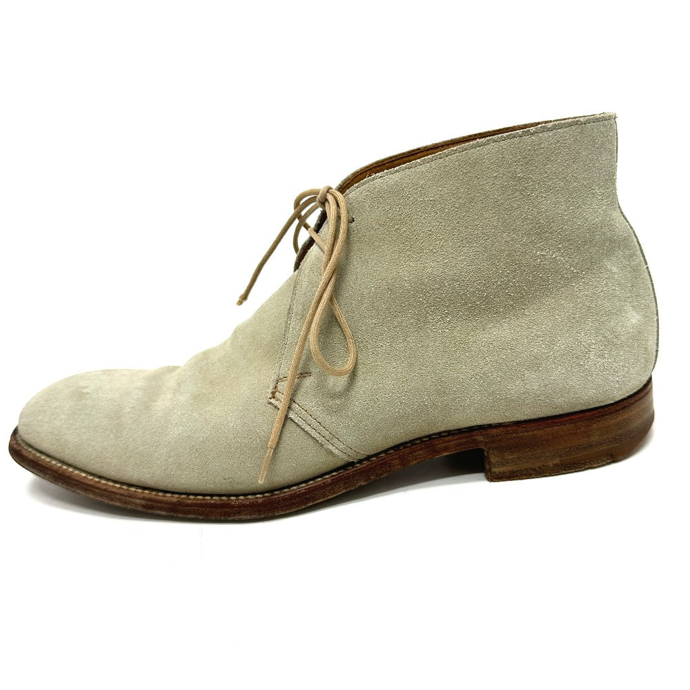 Crockett&Jones Boots Suede / Leather Gray Mens 7E