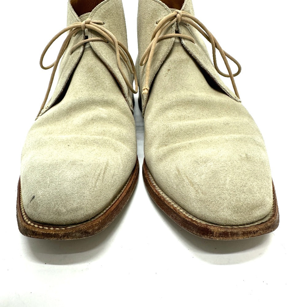 Crockett&Jones Boots Suede / Leather Gray Mens 7E