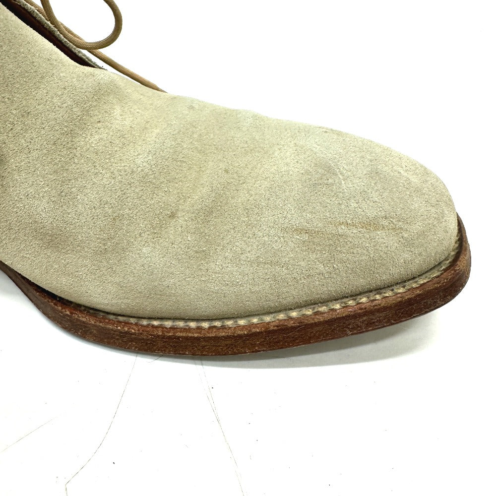 Crockett&Jones Boots Suede / Leather Gray Mens 7E