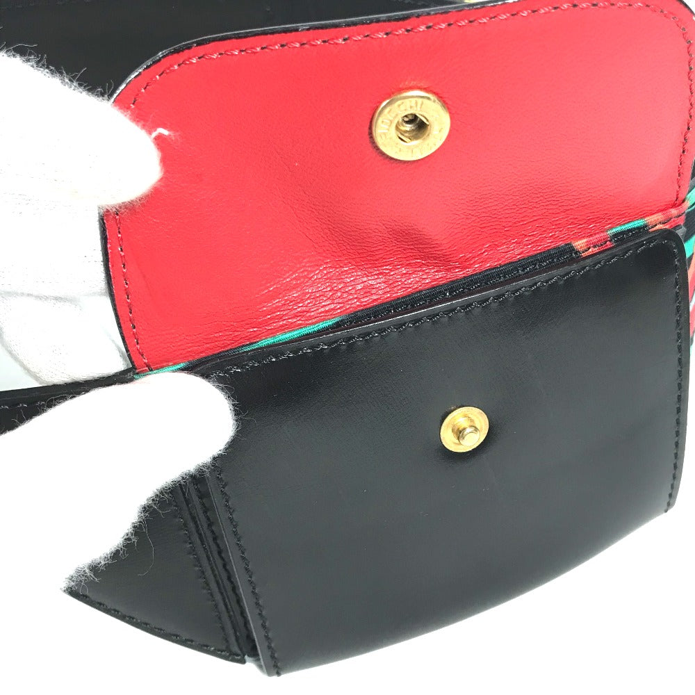Celine Belt Leather, Silk Black Vintage Wide Belt Scarf Pattern Women 65
