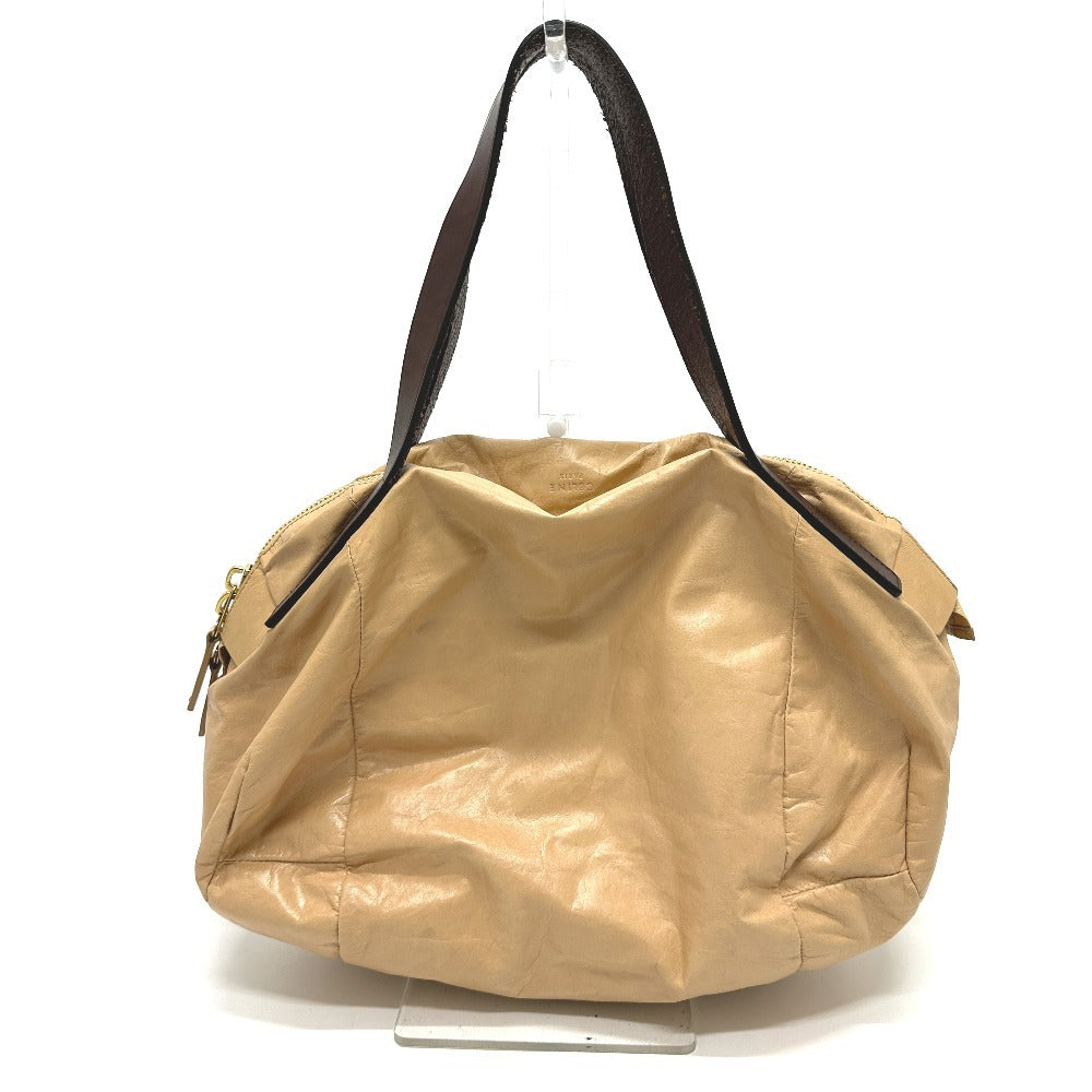 Celine Handbag Leather Beige