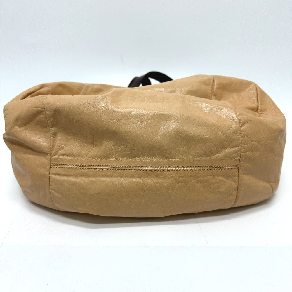 Celine Handbag Leather Beige