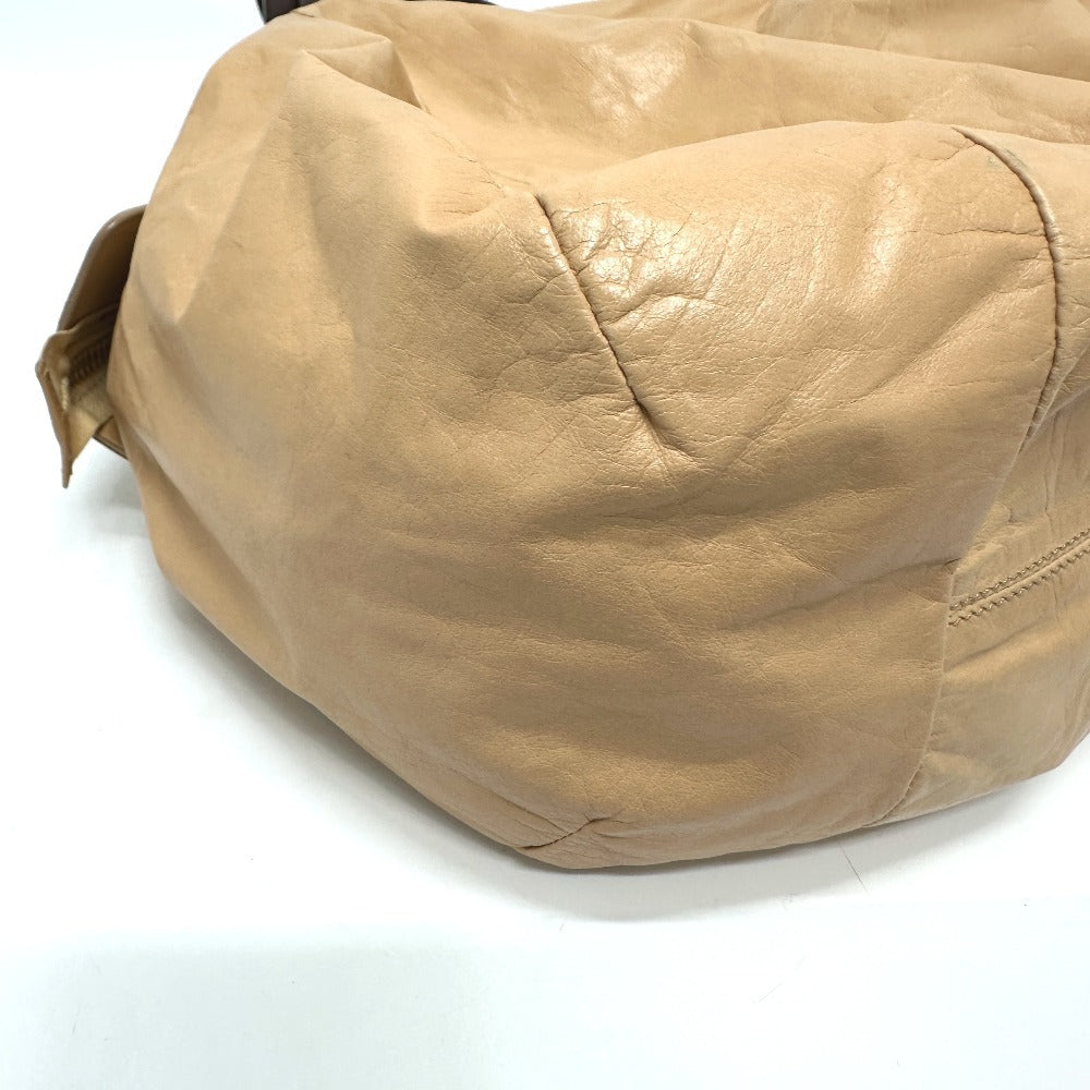 Celine Handbag Leather Beige