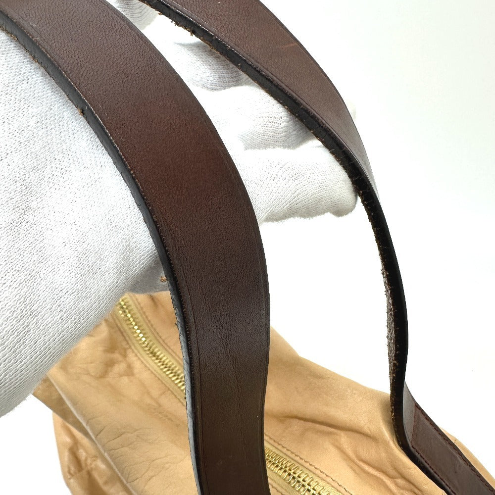 Celine Handbag Leather Beige