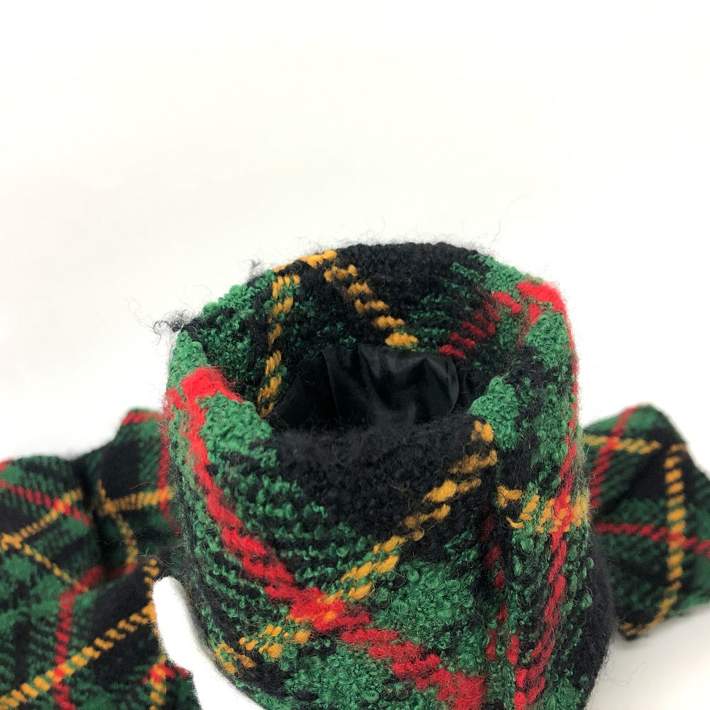 Celine Jacket Tweed Green/Yellow/Red/Black Vintage Check Macadam Button Jacket Outerwear Apparel