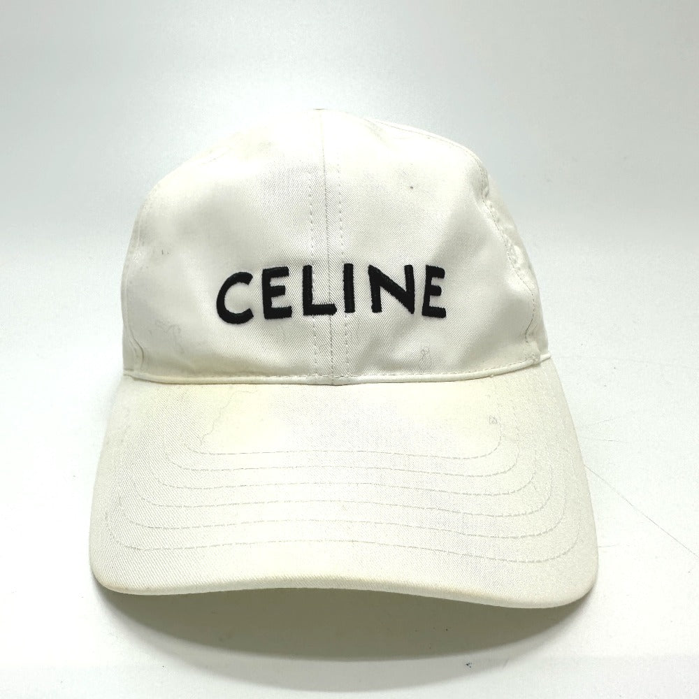 Celine Cap 2Aus9969P Cotton White Embroidery Baseball Cap M