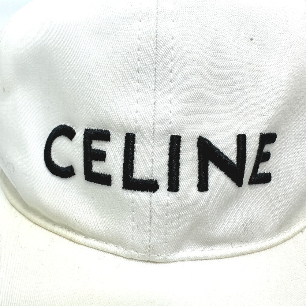 Celine Cap 2Aus9969P Cotton White Embroidery Baseball Cap M