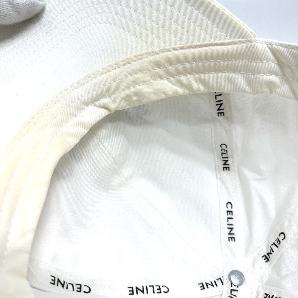 Celine Cap 2Aus9969P Cotton White Embroidery Baseball Cap M