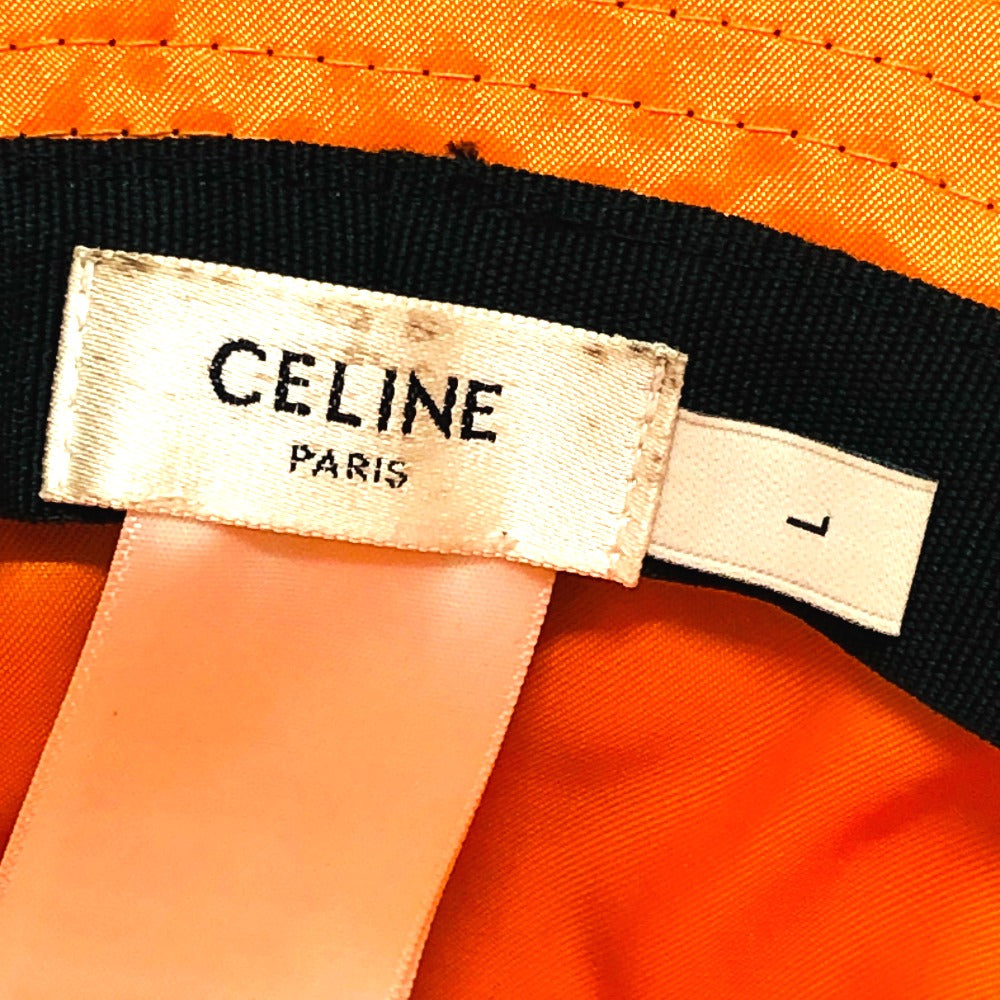 Celine Hat 2Aub0930C Nylon Black Logo Quilting ?