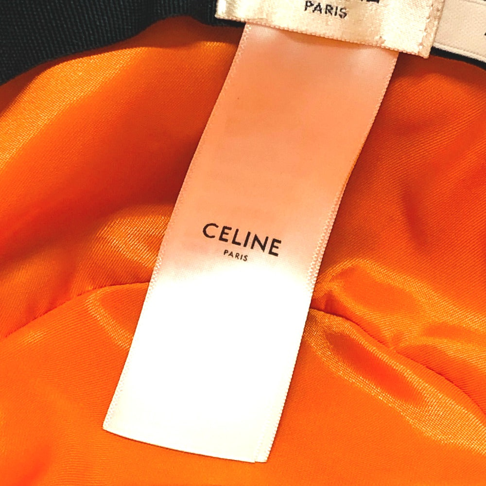 Celine Hat 2Aub0930C Nylon Black Logo Quilting ?