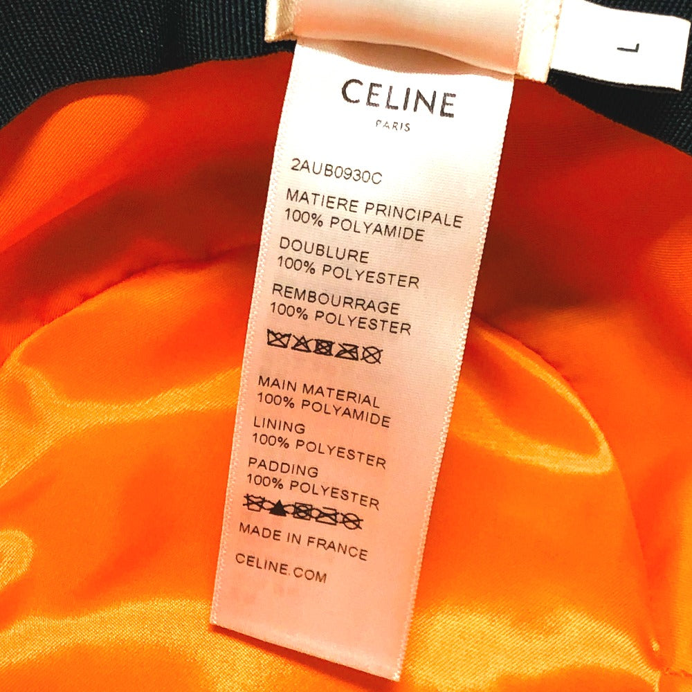 Celine Hat 2Aub0930C Nylon Black Logo Quilting ?