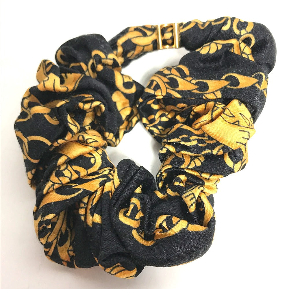 Celine Hair Accessory Silk Black Hair Accessories Hair Rubber Chainpattern Women