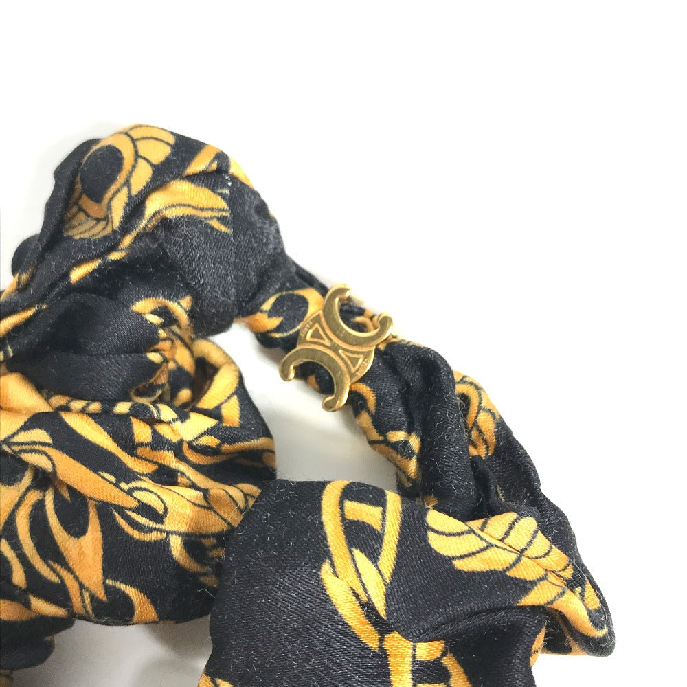 Celine Hair Accessory Silk Black Hair Accessories Hair Rubber Chainpattern Women