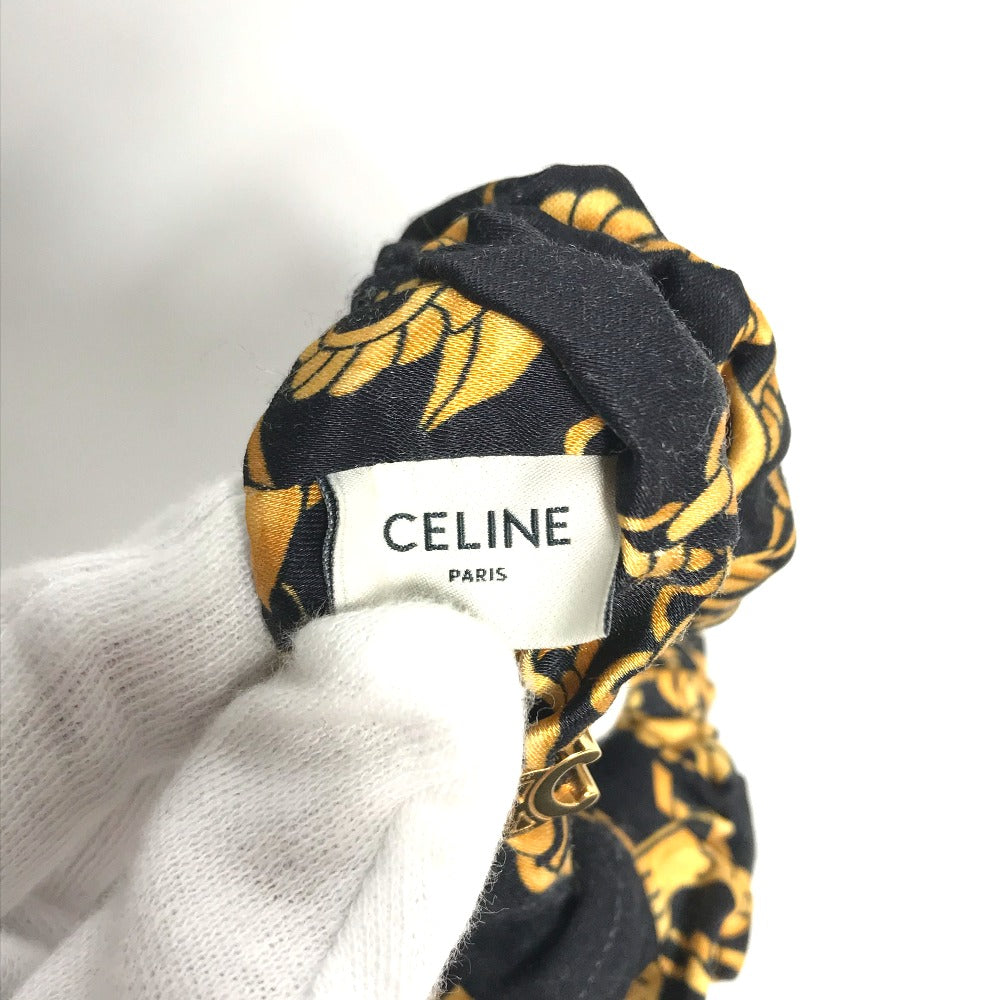 Celine Hair Accessory Silk Black Hair Accessories Hair Rubber Chainpattern Women