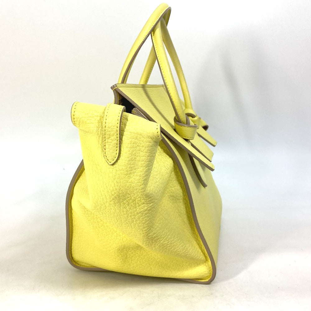 Celine Handbag 175883 Leather Yellow Tote Bag Belt Bag Thai Mini Thai Bag Women
