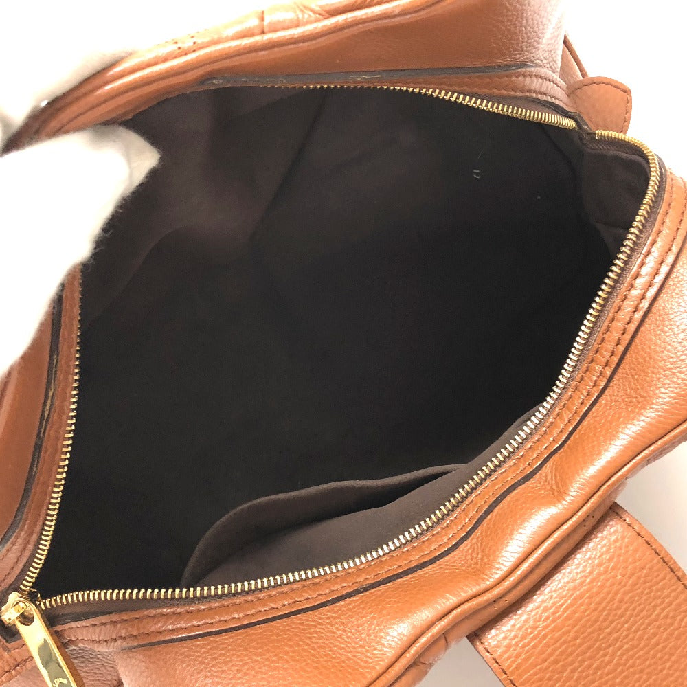 Louis Vuitton Shoulder Bag M97052 Monogram Mahina Leather Cognac Mahina Runner Pm Women
