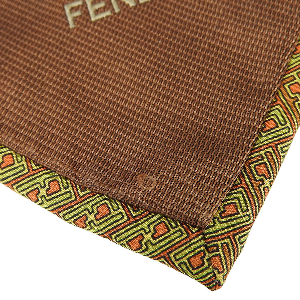 Fendi Tie Silk Green Mens