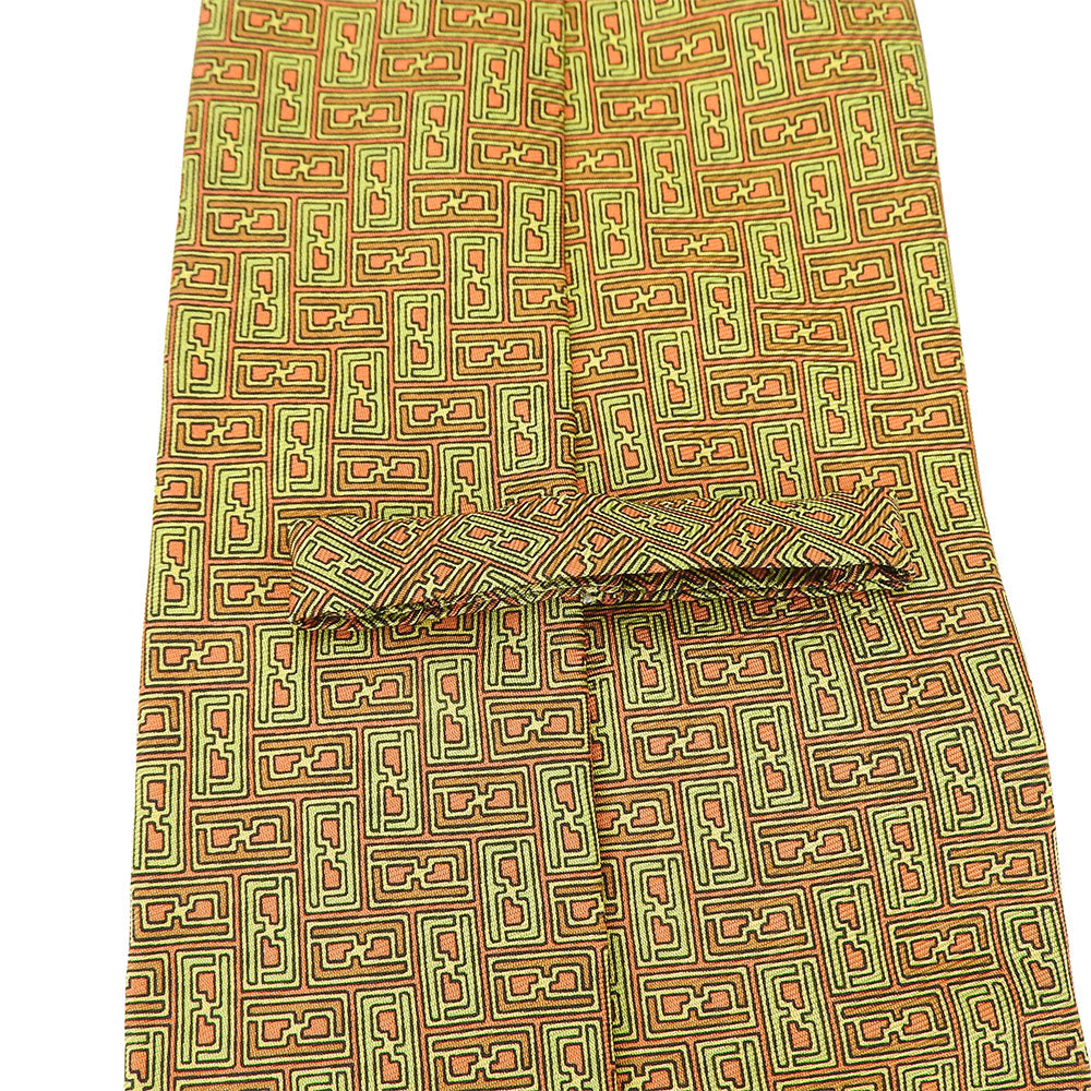 Fendi Tie Silk Green Mens
