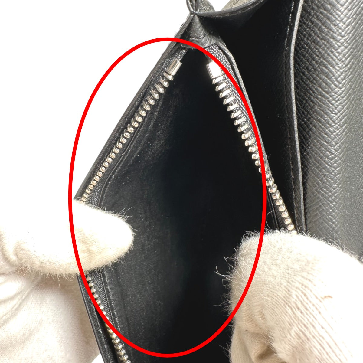 Louis Vuitton Long Wallet Purse M30501 Taiga Black Bifold Walletlong Wallet Taiga Portefeuille