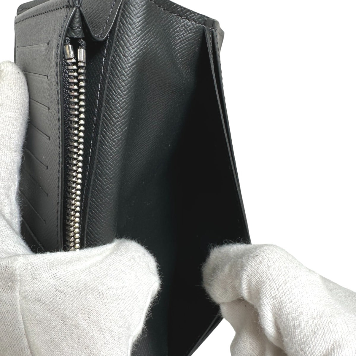 Louis Vuitton Long Wallet Purse M30501 Taiga Black Bifold Walletlong Wallet Taiga Portefeuille
