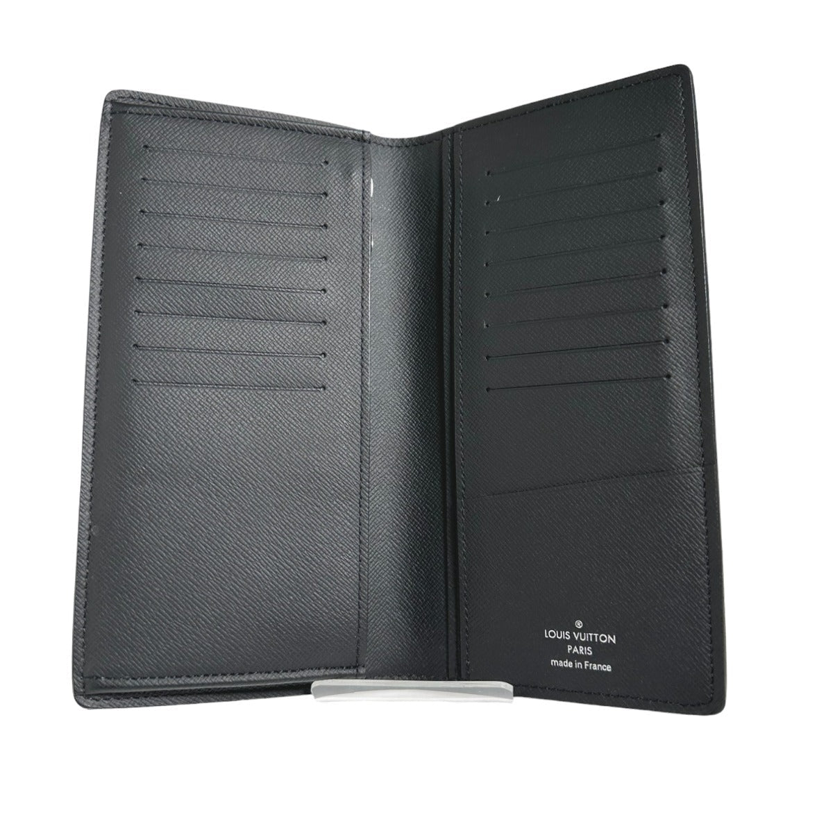Louis Vuitton Long Wallet Purse M30501 Taiga Black Bifold Walletlong Wallet Taiga Portefeuille